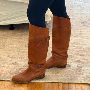 Frye Brown Leather Riding Boots
